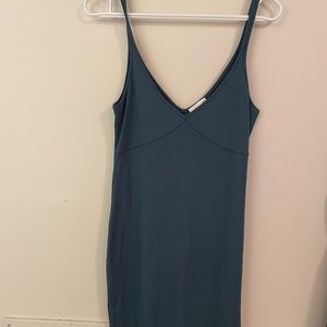 WILFRED teal midi dress